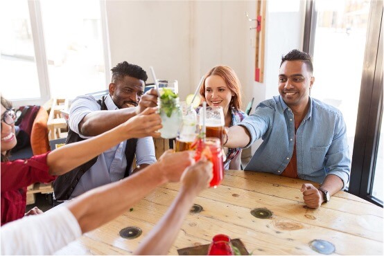 Friends Drinking Alcohol